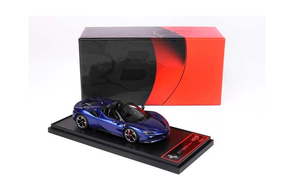 FERRARI SF90 SPIDER BLU ELETTRICO METAL / ФЕРРАРИ СФ90 СПАЙДЕР ЕЛЕТТРИКО МЕТАЛ 1:43 СИНИЙ — фото 7