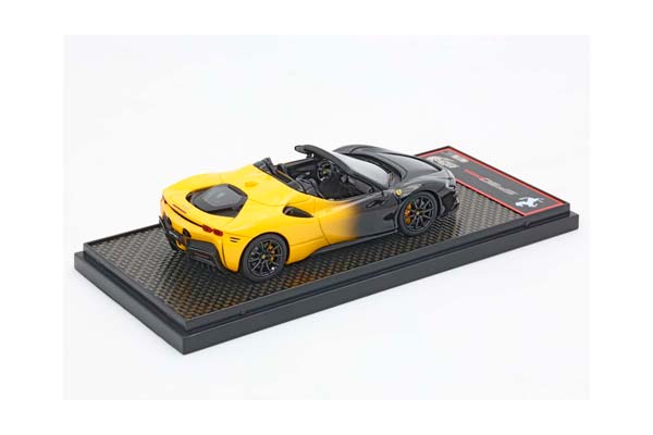 FERRARI SF90 SPIDER BICOLOR GIALLO MODENA - NEW BLACK DAYTONA / ФЕРРАРИ СФ90 СПАЙДЕР БИКОЛОР 1:43 ЖЕЛТЫЙ — фото 3