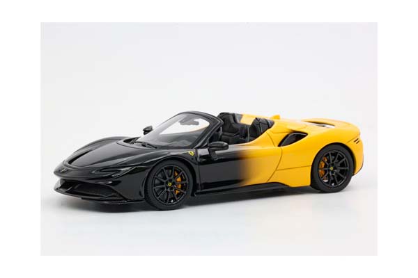 FERRARI SF90 SPIDER BICOLOR GIALLO MODENA - NEW BLACK DAYTONA / ФЕРРАРИ СФ90 СПАЙДЕР БИКОЛОР 1:43 ЖЕЛТЫЙ — фото 5