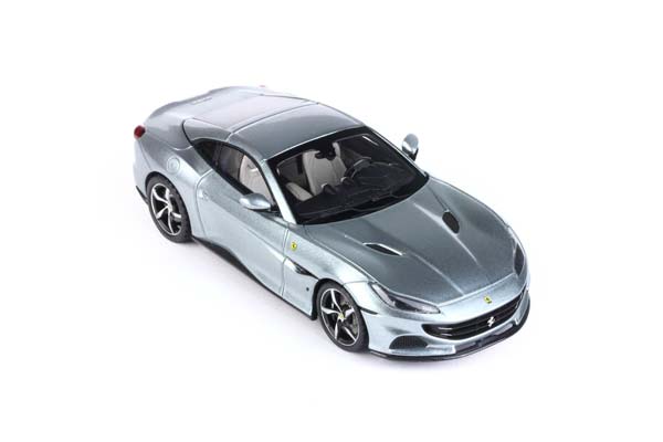 FERRARI PORTOFINO M SPIDER CLOSED ROOF TITANIUM GREY METAL / ФЕРРАРИ ПОРТОФИНО М СПАЙДЕР ЗАКРЫТАЯ КРЫША МЕТАЛ 1:43 СЕРЫЙ — фото 3