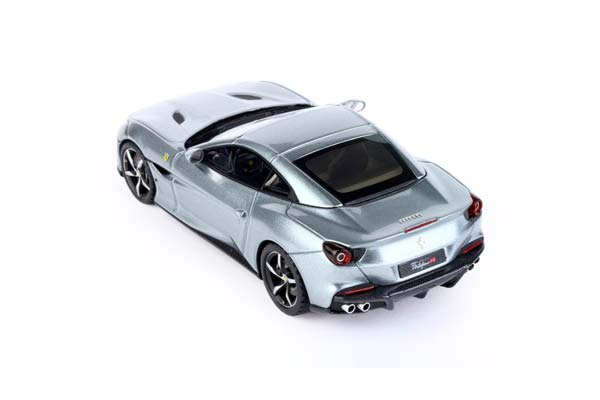 FERRARI PORTOFINO M SPIDER CLOSED ROOF TITANIUM GREY METAL / ФЕРРАРИ ПОРТОФИНО М СПАЙДЕР ЗАКРЫТАЯ КРЫША МЕТАЛ 1:43 СЕРЫЙ — фото 4