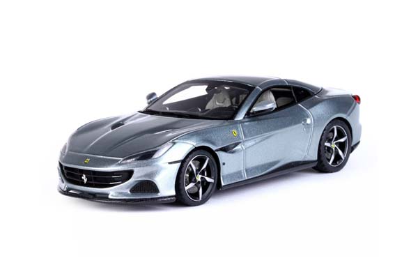 FERRARI PORTOFINO M SPIDER CLOSED ROOF TITANIUM GREY METAL / ФЕРРАРИ ПОРТОФИНО М СПАЙДЕР ЗАКРЫТАЯ КРЫША МЕТАЛ 1:43 СЕРЫЙ — фото 5