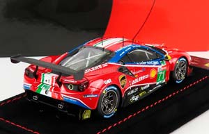 FERRARI 488 GTE EVO 3.9L TURBO V8 TEAM AF CORSE N71 LMGTE PRO CLASS 24H LE MANS (2020) S.BIRD - M.MOLINA - D.RIGON - CON VETRINA - WITH SHOWCASE, RED WHITE BLUE — фото 2