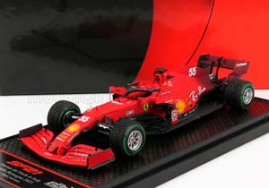 FERRARI F1 SF21 TEAM SCUDERIA FERRARI MISSION WINNOW N 55 5TH EMILIA ROMAGNA ITALY GP (RAIN TIRES) (2021) CARLOS SAINZ JR., RED — фото 1