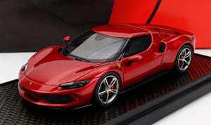 FERRARI 296 GTB HYBRID 830HP V6 (2021), ROSSO IMOLA - RED MET