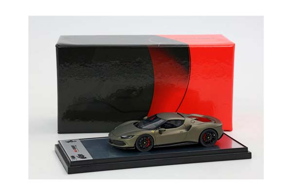 FERRARI 296 GTB VERDE MANZONI MATT / ФЕРРАРИ 296 ГТБ МАНЗОНИ МАТТ 1:43 ЗЕЛЕНЫЙ — фото 3