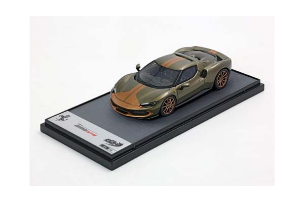 FERRARI 296 GTB VERDE MANZONI GLOSS STRISCIA ORO / ФЕРРАРИ 296 ГТБ МАНЗОНИ ГЛОСС СТРИСКИА 1:43 ЗЕЛЕНЫЙ