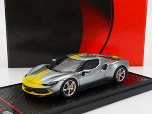 FERRARI 296 GTB ASSETTO FIORANO (2022), GRIGIO CORBURN - GREY YELLOW