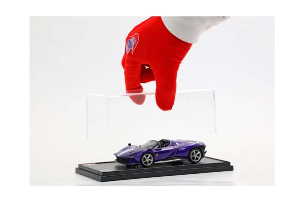 FERRARI DAYTONA SP3 SERIE ICONA OPEN ROOF PURPLE DINO / ФЕРРАРИ ДАЙТОНА СП3 СЕРИЕ ИКОНА ОТКРЫТАЯ КРЫША 1:43 ФИОЛЕТОВЫЙ — фото 2