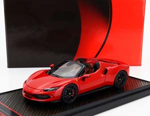 FERRARI 296 GTS SPIDER (2022) - BLACK WHEELS, ROSSO CORSA 322 - RED