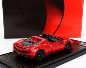 FERRARI 296 GTS SPIDER (2022) - BLACK WHEELS, ROSSO CORSA 322 - RED — фото 2