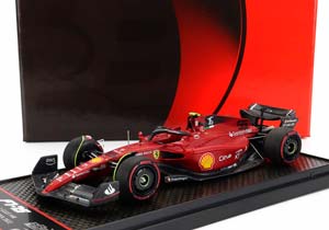 FERRARI F1-75 TEAM SCUDERIA FERRARI N55 2ND BAHRAIN GP (2022) CARLOS SAINZ, RED