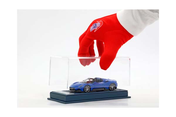 MASERATI MC20 CIELO - GENUINE LEATHER BASE BLUE INFINITO - MMXX DESIGN RIMS / МАЗЕРАТИ МС20 КИЕЛО 1:43 СИНИЙ — фото 2