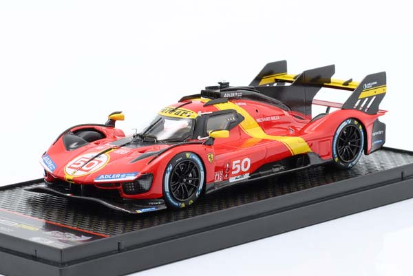 FERRARI 499P 3.0L TURBO V6 TEAM FERRARI AF CORSE #50 LAUNCH EDITION (2022), RED YELLOW BLACK