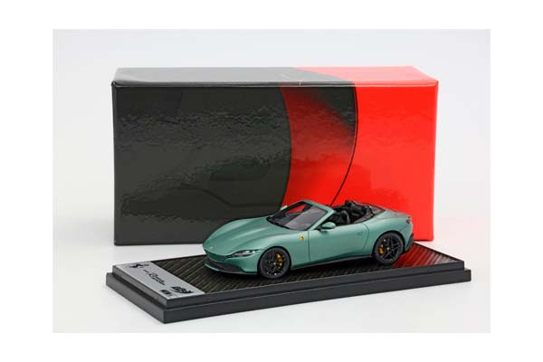 FERRARI ROMA SPIDER VERDE MEDIO MATT - YELLOW BRAKES / ФЕРРАРИ РОМА СПАЙДЕР МЕДИО МАТТ 1:43 ЖЕЛТЫЙ — фото 3
