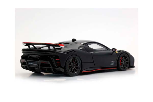 FERRARI SF90 XX STRADALE #16 MATT BLACK / ФЕРРАРИ СФ90 КСКС СТРАДАЛЕ #16 МАТТ 1:43 ЧЕРНЫЙ — фото 5