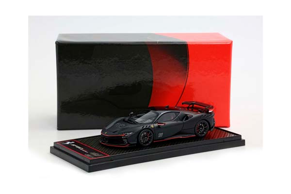 FERRARI SF90 XX STRADALE #16 MATT BLACK / ФЕРРАРИ СФ90 КСКС СТРАДАЛЕ #16 МАТТ 1:43 ЧЕРНЫЙ — фото 6