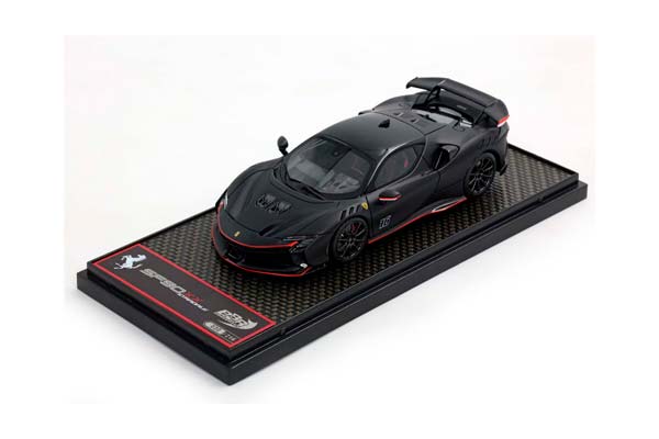 FERRARI SF90 XX STRADALE #16 MATT BLACK / ФЕРРАРИ СФ90 КСКС СТРАДАЛЕ #16 МАТТ 1:43 ЧЕРНЫЙ