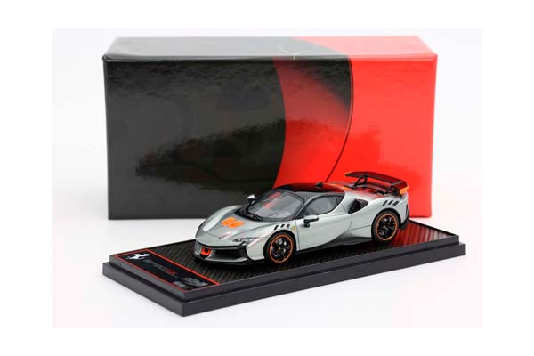 FERRARI SF90 XX STRADALE GREY COMPETITION / ФЕРРАРИ СФ90 КСКС СТРАДАЛЕ КОМПЕТИТИОН 1:43 СЕРЫЙ — фото 6