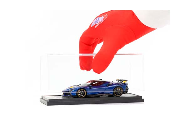 FERRARI SF90 XX STRADALE BLUE TOUR DE FRANCE / ФЕРРАРИ СФ90 КСКС СТРАДАЛЕ ТУР ДЕ ФРАНС 1:43 СИНИЙ — фото 3