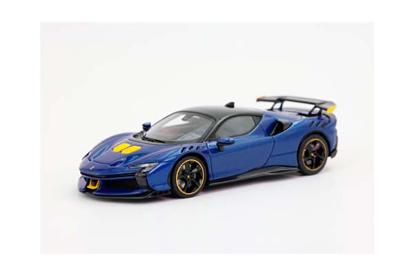 FERRARI SF90 XX STRADALE BLUE TOUR DE FRANCE / ФЕРРАРИ СФ90 КСКС СТРАДАЛЕ ТУР ДЕ ФРАНС 1:43 СИНИЙ — фото 4