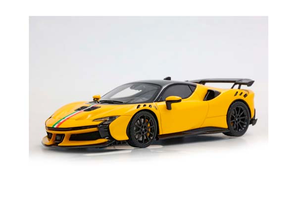 FERRARI SF90 XX STRADALE GIALLO MODENA / ITALIAN STRIPE / ФЕРРАРИ СФ90 КСКС СТРАДАЛЕ ИТАЛИАН ПОЛОСА 1:43 ЖЕЛТЫЙ — фото 4