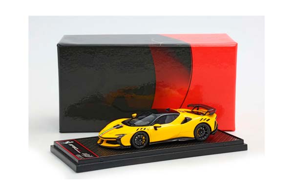 FERRARI SF90 XX STRADALE GIALLO MODENA / ITALIAN STRIPE / ФЕРРАРИ СФ90 КСКС СТРАДАЛЕ ИТАЛИАН ПОЛОСА 1:43 ЖЕЛТЫЙ — фото 7