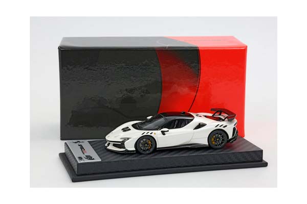 FERRARI SF90 XX STRADALE FUJI WHITE GLOSS AND BLACK ROOF / ФЕРРАРИ СФ90 КСКС СТРАДАЛЕ ФУДЖИ ГЛОСС РООФ 1:43 БЕЛЫЙ — фото 3