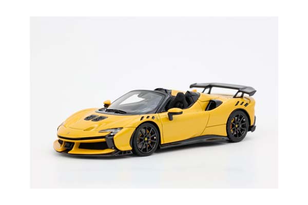 FERRARI SF90 XX SPIDER CARBON WHEELS YELLOW MONTECARLO / ФЕРРАРИ СФ90 КСКС СПАЙДЕР КАРБОН КОЛЕСА МОНТЕКАРЛО 1:43 ЖЕЛТЫЙ — фото 5