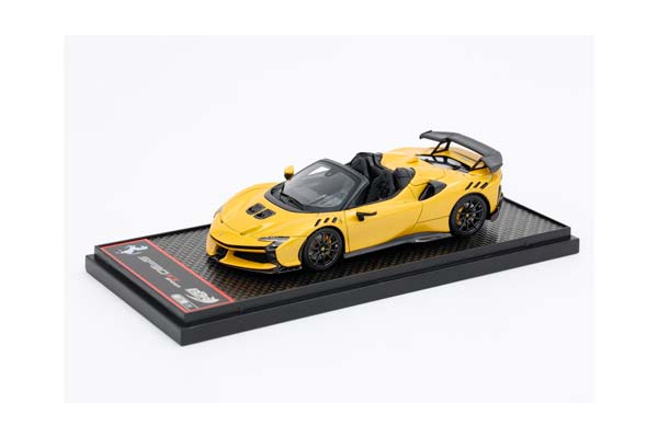 FERRARI SF90 XX SPIDER CARBON WHEELS YELLOW MONTECARLO / ФЕРРАРИ СФ90 КСКС СПАЙДЕР КАРБОН КОЛЕСА МОНТЕКАРЛО 1:43 ЖЕЛТЫЙ