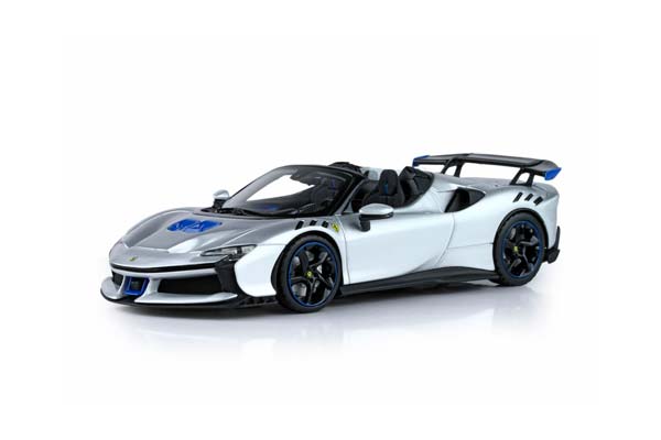 FERRARI SF90 XX SPIDER NURBURGRING SILVER / ФЕРРАРИ СФ90 КСКС СПАЙДЕР НУРБУРГРИНГ 1:43 СЕРЕБРИСТЫЙ — фото 5