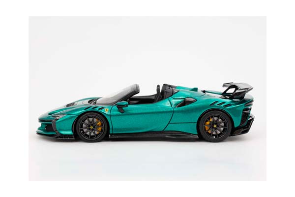 FERRARI SF90 XX SPIDER GREEN JEWEL CARBON RIMS / ФЕРРАРИ СФ90 КСКС СПАЙДЕР ДЖЕВЕЛ КАРБОН ДИСКИ 1:43 ЗЕЛЕНЫЙ — фото 4
