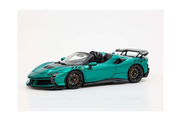 FERRARI SF90 XX SPIDER GREEN JEWEL CARBON RIMS / ФЕРРАРИ СФ90 КСКС СПАЙДЕР ДЖЕВЕЛ КАРБОН ДИСКИ 1:43 ЗЕЛЕНЫЙ — фото 5