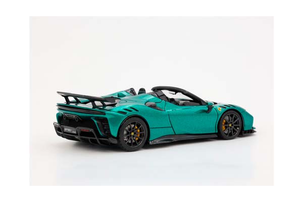 FERRARI SF90 XX SPIDER GREEN JEWEL CARBON RIMS / ФЕРРАРИ СФ90 КСКС СПАЙДЕР ДЖЕВЕЛ КАРБОН ДИСКИ 1:43 ЗЕЛЕНЫЙ — фото 6