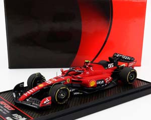 FERRARI F1 SF-23 TEAM SCUDERIA FERRARI #55 BELGIUM GP (2023) CARLOS SAINZ, RED BLACK