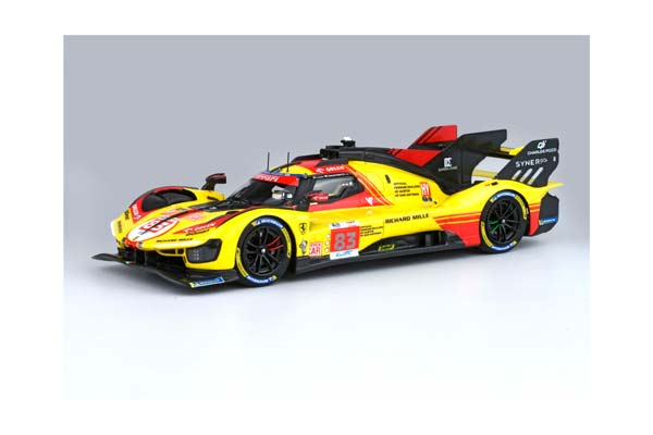 FERRARI 499P CAR N. 83 - LE MANS 2024 DRIVERS KUBICA YE SHWARTZMAN / ФЕРРАРИ 499П АВТОМОБИЛЬ № 83 2024 1:43 — фото 3