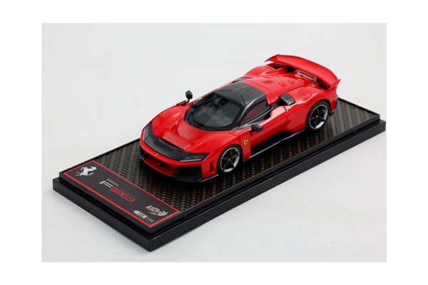 FERRARI F80 CARBON OPTIONAL ROSSO CORSA - BICOLOR WHEELS SILVER AND CARBON / ФЕРРАРИ Ф80 КАРБОН ОПТИОНАЛ 1:43 КРАСНЫЙ