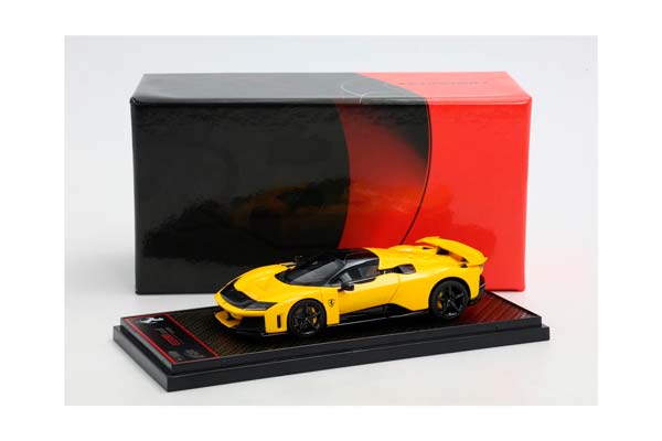 FERRARI F80 GIALLO MODENA - CARBON WHEELS / ФЕРРАРИ Ф80 1:43 ЖЕЛТЫЙ — фото 3