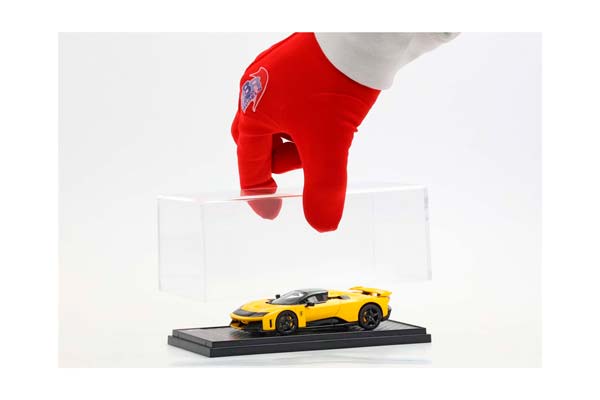 FERRARI F80 GIALLO MODENA - CARBON WHEELS / ФЕРРАРИ Ф80 1:43 ЖЕЛТЫЙ — фото 4