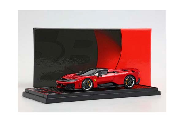 FERRARI F80 CARBON OPTIONAL ROSSO SUPERCAR - BICOLOR WHEELS SILVER AND CARBON / ФЕРРАРИ Ф80 КАРБОН ОПТИОНАЛ СУПЕРКАР 1:43 КРАСНЫЙ — фото 12