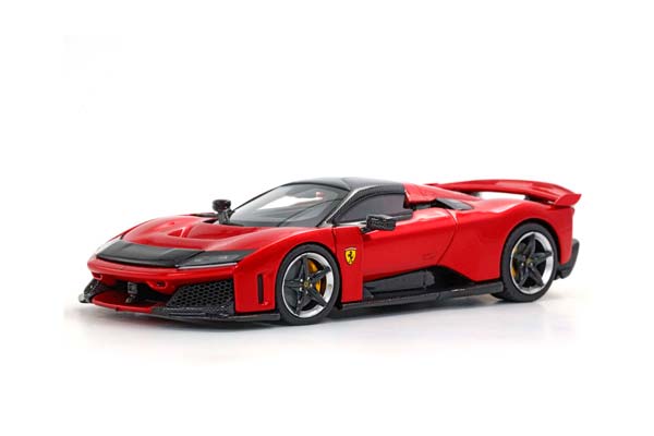 FERRARI F80 CARBON OPTIONAL ROSSO SUPERCAR - BICOLOR WHEELS SILVER AND CARBON / ФЕРРАРИ Ф80 КАРБОН ОПТИОНАЛ СУПЕРКАР 1:43 КРАСНЫЙ — фото 6