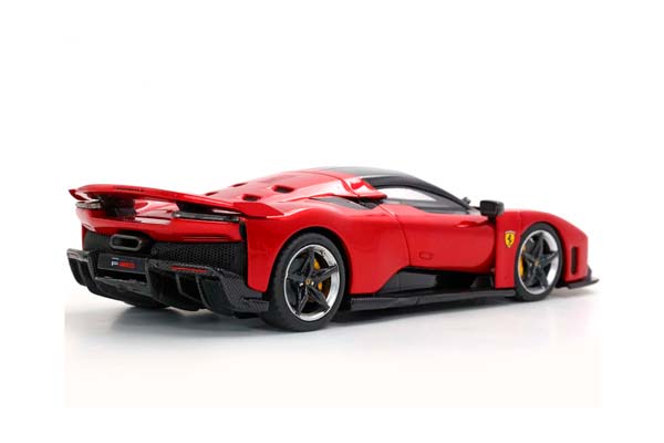 FERRARI F80 CARBON OPTIONAL ROSSO SUPERCAR - BICOLOR WHEELS SILVER AND CARBON / ФЕРРАРИ Ф80 КАРБОН ОПТИОНАЛ СУПЕРКАР 1:43 КРАСНЫЙ — фото 8