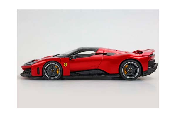 FERRARI F80 CARBON OPTIONAL ROSSO SUPERCAR - BICOLOR WHEELS SILVER AND CARBON / ФЕРРАРИ Ф80 КАРБОН ОПТИОНАЛ СУПЕРКАР 1:43 КРАСНЫЙ — фото 9