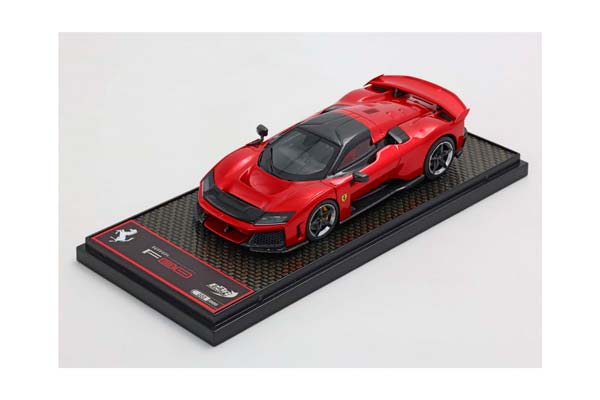 FERRARI F80 CARBON OPTIONAL ROSSO SUPERCAR - BICOLOR WHEELS SILVER AND CARBON / ФЕРРАРИ Ф80 КАРБОН ОПТИОНАЛ СУПЕРКАР 1:43 КРАСНЫЙ — фото 2
