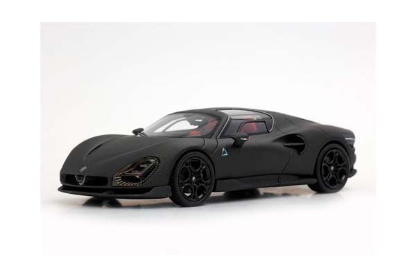 ALFA ROMEO 33 STRADALE FULL MATT CARBON FIBRE / АЛЬФА РОМЕО 33 СТРАДАЛЕ ФУЛЛ МАТТ КАРБОН ФИБРЕ 1:43 ЧЕРНЫЙ — фото 3
