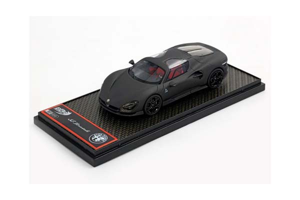 ALFA ROMEO 33 STRADALE FULL MATT CARBON FIBRE / АЛЬФА РОМЕО 33 СТРАДАЛЕ ФУЛЛ МАТТ КАРБОН ФИБРЕ 1:43 ЧЕРНЫЙ