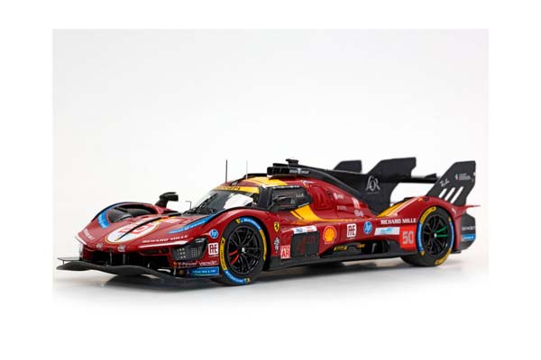 FERRARI 499P CAR N. 50 - 24H LE MANS 2025 DRIVERS FUOCO NIELSEN MOLINA / ФЕРРАРИ 499П АВТОМОБИЛЬ № 50 2025 1:43 — фото 3