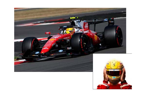 FERRARI SF26 F1 BRITISH GRAND PRIX - INCLUDED DRIVER 3RD PLACE HAMILTON - METAL DIECAST / ФЕРРАРИ СФ26 Ф1 БРИТАНСКИЙ ГРАН-ПРИ 1:43