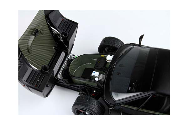 FERRARI F40 MATT BLACK AND BLACK SEATS BBR-KYOSHO / ФЕРРАРИ Ф40 МАТТ СЕАТС ББР-КИОСХО 1:18 ЧЕРНЫЙ — фото 5