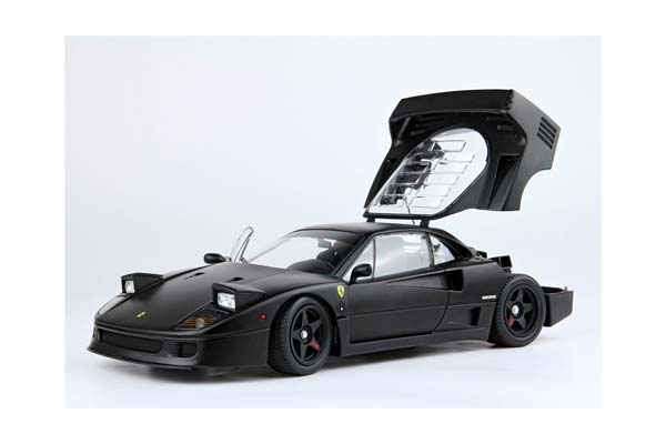 FERRARI F40 MATT BLACK AND BLACK SEATS BBR-KYOSHO / ФЕРРАРИ Ф40 МАТТ СЕАТС ББР-КИОСХО 1:18 ЧЕРНЫЙ — фото 7